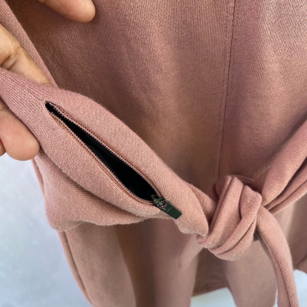 Athleta Embrace sweatshirt tie front dress - Picture 4 of 6
